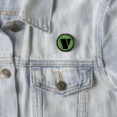 SD Vegetariërs verenigen zich! Knoop Ronde Button 3,2 Cm (In situ)