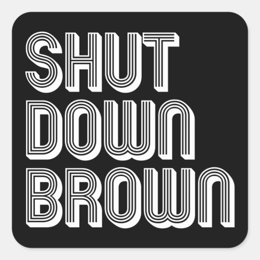 SDB Square Vierkante Sticker (Voorkant)