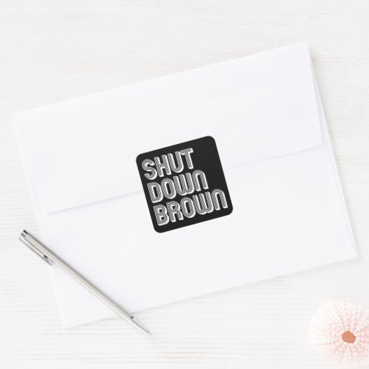 SDB Square Vierkante Sticker (Envelop)