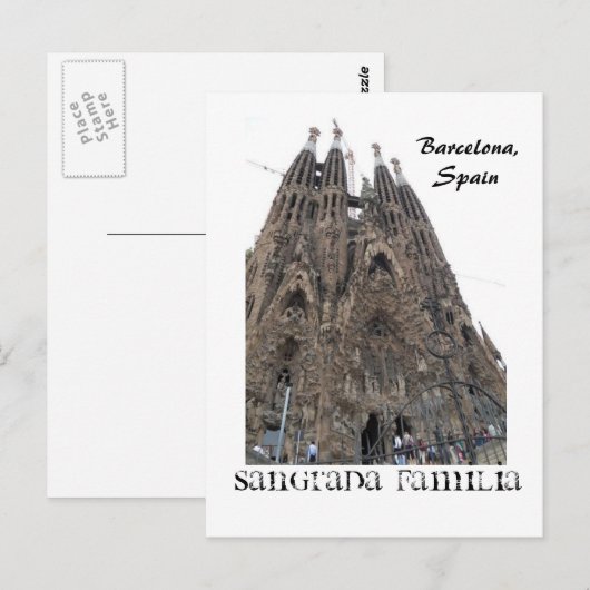 SDC10239, Sangrada Familia, Barcelona, Spanje Briefkaart (Voorkant / Achterkant)