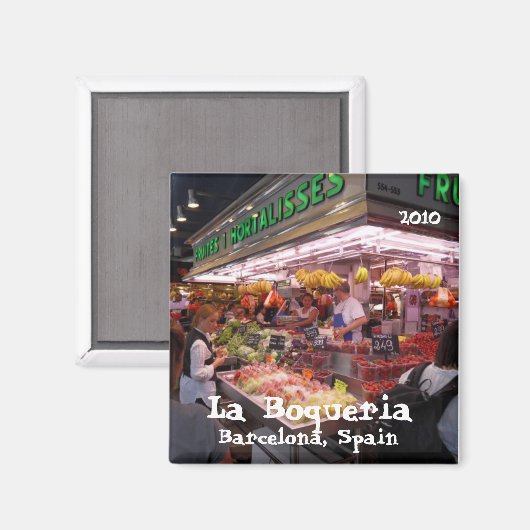 SDC10299, La Boqueria, Barcelona, Spanje, 2010 Magneet (Voorkant / Achterkant)