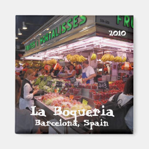 SDC10299, La Boqueria, Barcelona, Spanje, 2010 Magneet