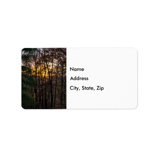 SDC Woody Sunset Etiket (Voorkant)