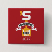 SDCC:BH 2022-pins Vierkante Button 5,1 Cm (Voorkant)