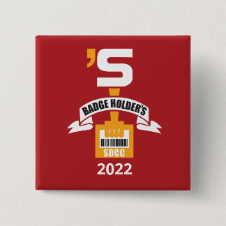 SDCC:BH 2022-pins Vierkante Button 5,1 Cm