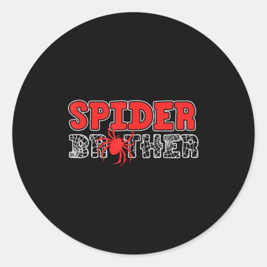 Sder Brother Kid Sdey Birthday Matching Family Chr Ronde Sticker (Voorkant)