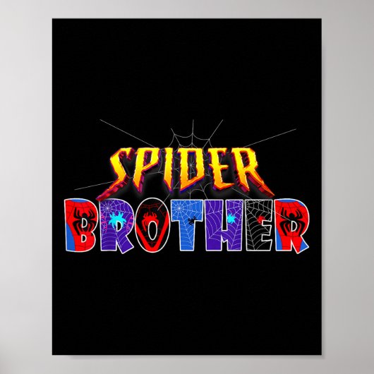 Sder Brother Shirt Birthday Family Funny Halloween Poster (Voorkant)