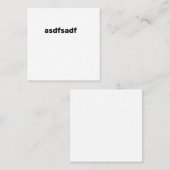 sdfsdf vierkant visitekaartje (Voorkant / Achterkant)