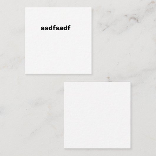 sdfsdf vierkant visitekaartje (Voorkant / Achterkant)