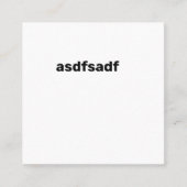 sdfsdf vierkant visitekaartje (Voorkant)