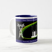 SDG&E Young Engineer's Society - Gepersonaliseerd Tweekleurige Koffiemok (Voorkant links)