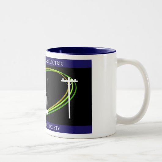 SDG&E Young Engineer's Society - Gepersonaliseerd Tweekleurige Koffiemok (Rechts)