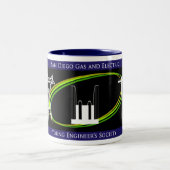 SDG&E Young Engineer's Society - Gepersonaliseerd Tweekleurige Koffiemok (Center)