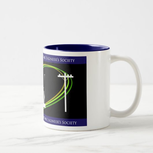 SDG&E Young Engineer's Society Tweekleurige Koffiemok (Rechts)