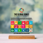 SDG Executive Desk Sign- ESG Office Motivator Acryl Bord (Neutraal)