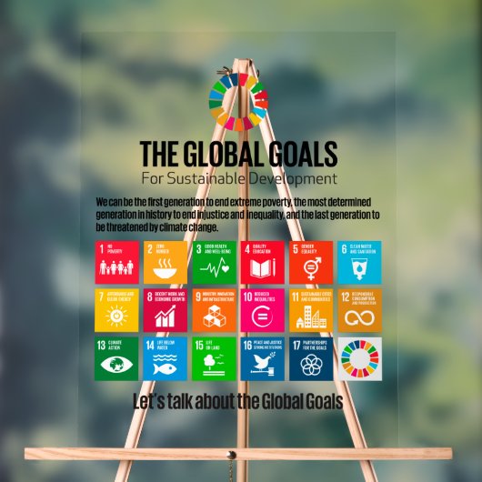 SDG Lobby Display - ESG Transparency Acrylic Sign (Neutraal)