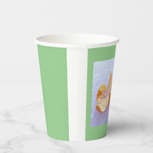 SDGs 地球環境 自然体 Papieren Bekers (Rechts)