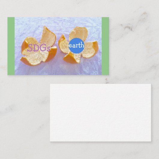 SDGs 地球環境 自然体 Visitekaartje (Voorkant / Achterkant)