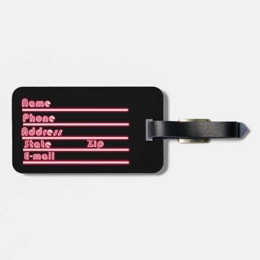 SDGuy Bagagelabel (Achterkant horizontaal)