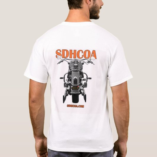 SDHCOA Tee Shirt in White (Achterkant)
