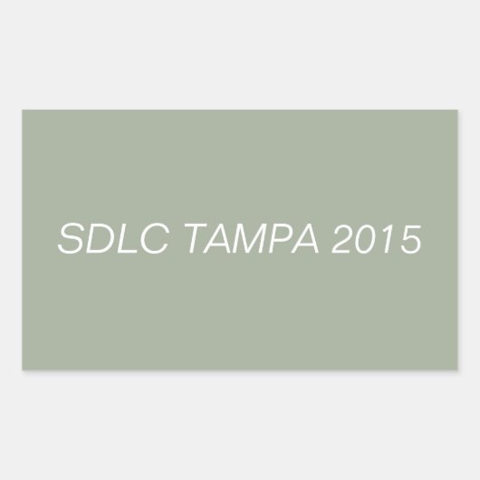 SDLC TAMPA 2015 STICKER (Voorkant)