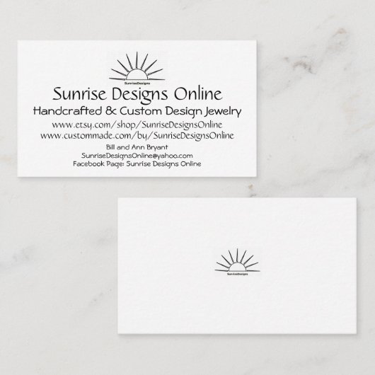 SDO Biz Card 2019 Visitekaartje (Voorkant / Achterkant)