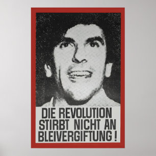 SDS Rudi Dutschke Poster De revolutie zal niet