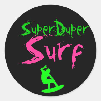sds, SuperDuper, Surf Ronde Sticker