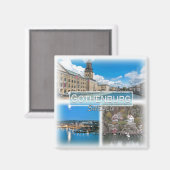 SE0024 Europa, Zweden, Göteborg, koelkast Magneet (Voorkant / Achterkant)