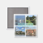 SE0025 Europa, Zweden, Göteborg, Koelkast Magneet (Voorkant / Achterkant)