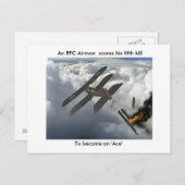 Se5a doodt DFW, An RFC Airman scoort zijn vijfde.. Briefkaart (Voorkant / Achterkant)