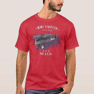 SE5a RAF WWI Fighter vliegtuig T-shirt