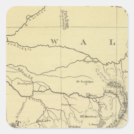 SE Australië Vierkante Sticker (Voorkant)