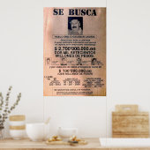 SE BUSCA ESCOBAR 1 POSTER (Keuken)