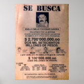 SE BUSCA ESCOBAR 1 POSTER (Voorkant)