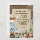 Se Buscan wilde Westerne cowboyverjaardag Kaart (Voorkant)