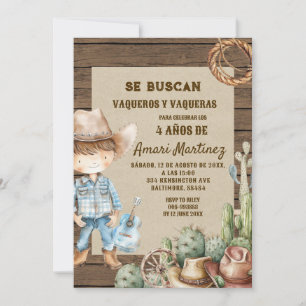 Se Buscan wilde Westerne cowboyverjaardag Kaart