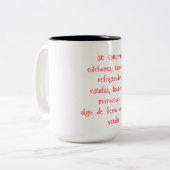 "se compran..." mug tweekleurige koffiemok (Voorkant links)