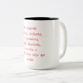 "se compran..." mug tweekleurige koffiemok (Voorkant rechts)