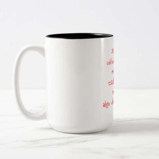 "se compran..." mug tweekleurige koffiemok (Links)