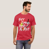 Se drugs Rock and Roll boy T-shirt (Voorkant volledig)