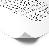 Sé fuerte y valiente, Josué 1:9 Poster (Hoek)