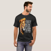 Sé Fuerte Y Valiente Lion Art For Insrational Soul T-shirt (Voorkant volledig)