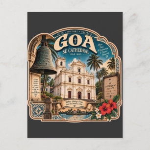 Se Kathedraal Goa – Oud Goa Erfgoed Briefkaart