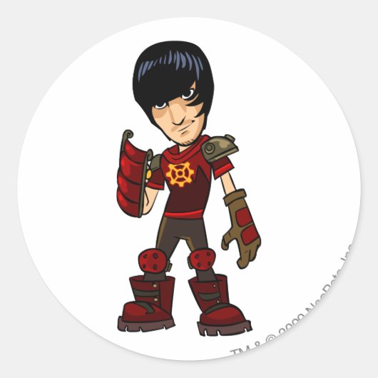 Se � of Malo Moltara Personeelsspeler Ronde Sticker (Voorkant)