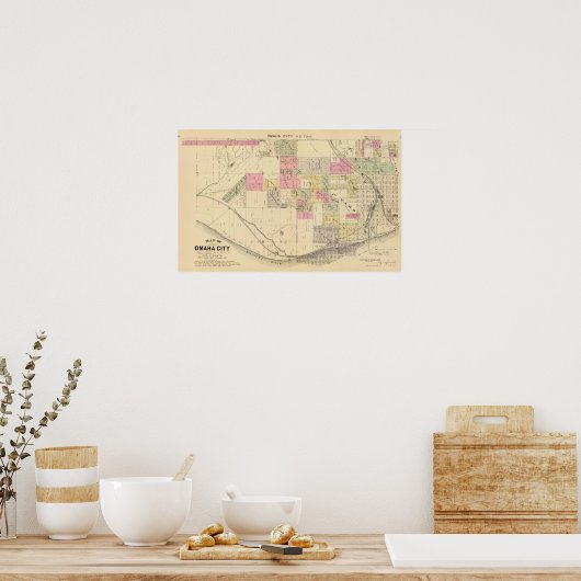 SE Omaha, Nebraska Poster (Keuken)
