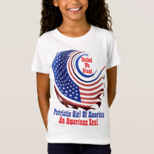 SE Patriottisch Amerikaans Meisje Transparant Ontw