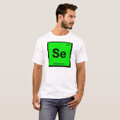 Se - Periodieke tabelsymbool seleniumchemie T-shirt (Voorkant volledig)