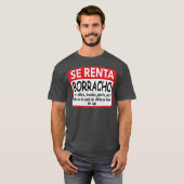 Se Renta Borracho Mannen Graphic Funny Spaans T-shirt (Voorkant volledig)