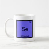 Se - Sedagive Funny Chemistry Element Symbol T-shi Koffiemok (Links)